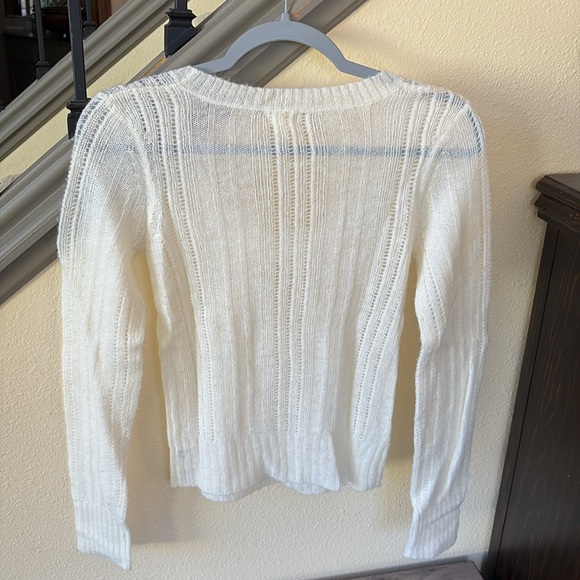American Eagle Outfitters Women's White Knit Sweater Size Small - Picture 5 of 9